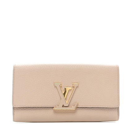 Louis Vuitton Taurillon Capucines Wallet Galet 1 of 9