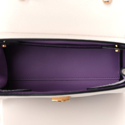 Versace Grained Calfskin Small La Medusa Top Handle Bag White 5 of 9