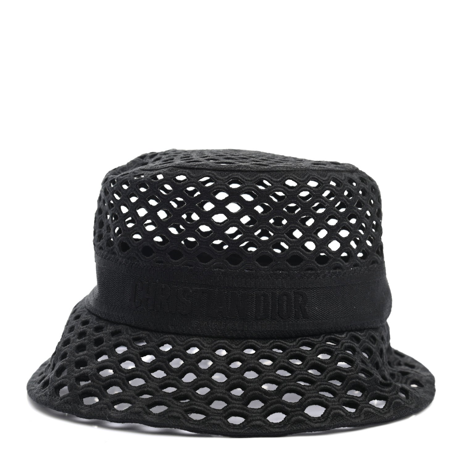 Christian Dior Mesh Small Brim Bucket Hat 57 Black 3 of 8