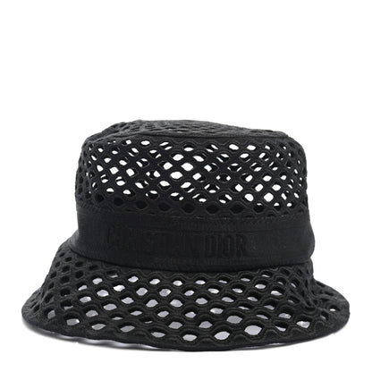 Christian Dior Mesh Small Brim Bucket Hat 57 Black 3 of 8