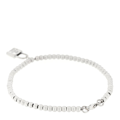 Tiffany Sterling Silver 1837 Lock Charm Bead Bracelet 2 of 3
