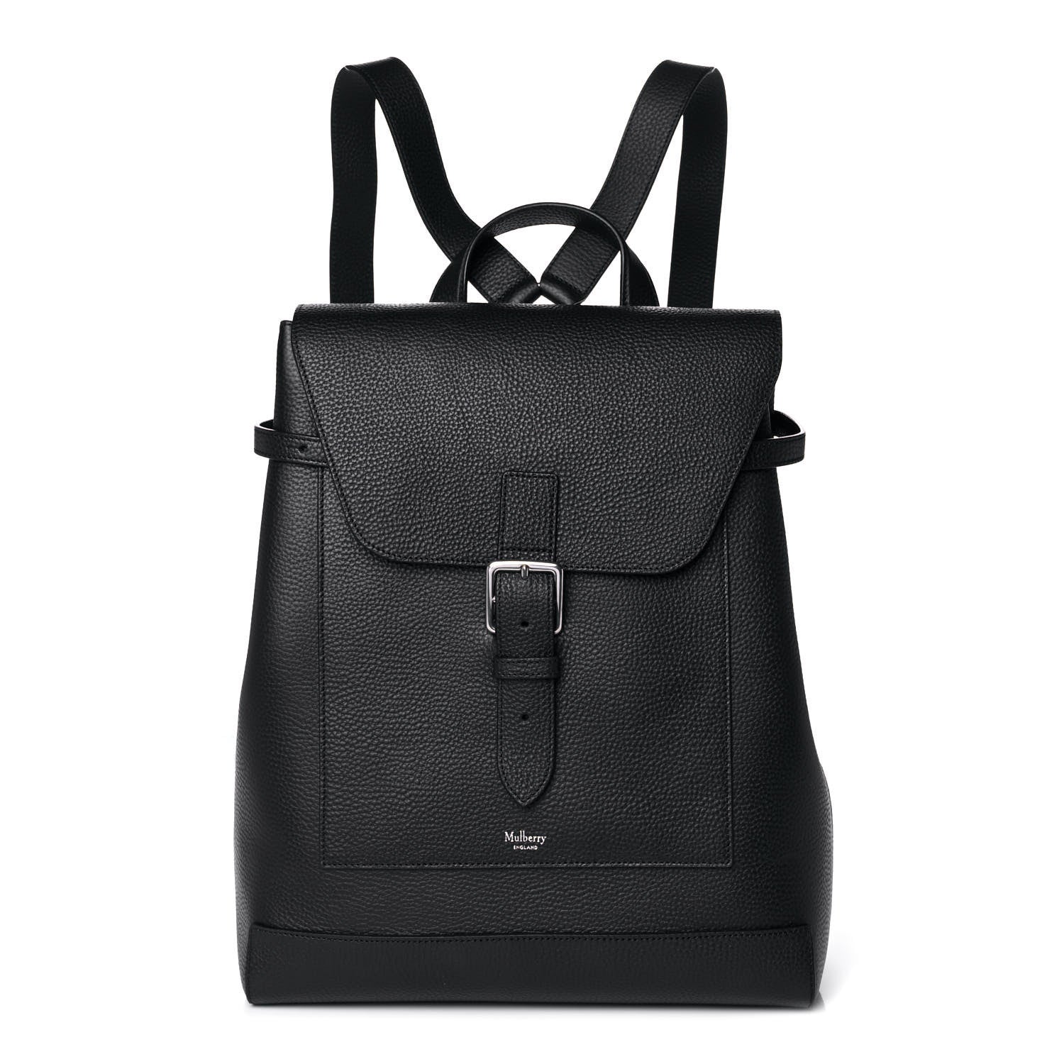 Mulberry Classic Grain Calfskin Chiltern Backpack Black 1 of 12
