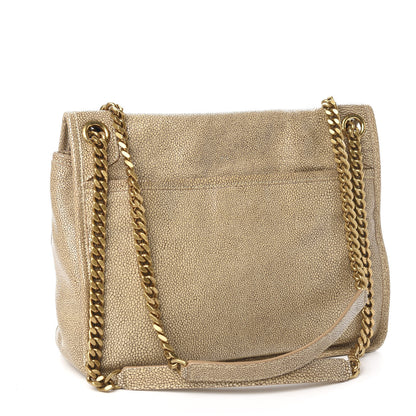 Saint Laurent Stingray Embossed Monogram Medium Niki Chain Satchel Beige 4 of 11