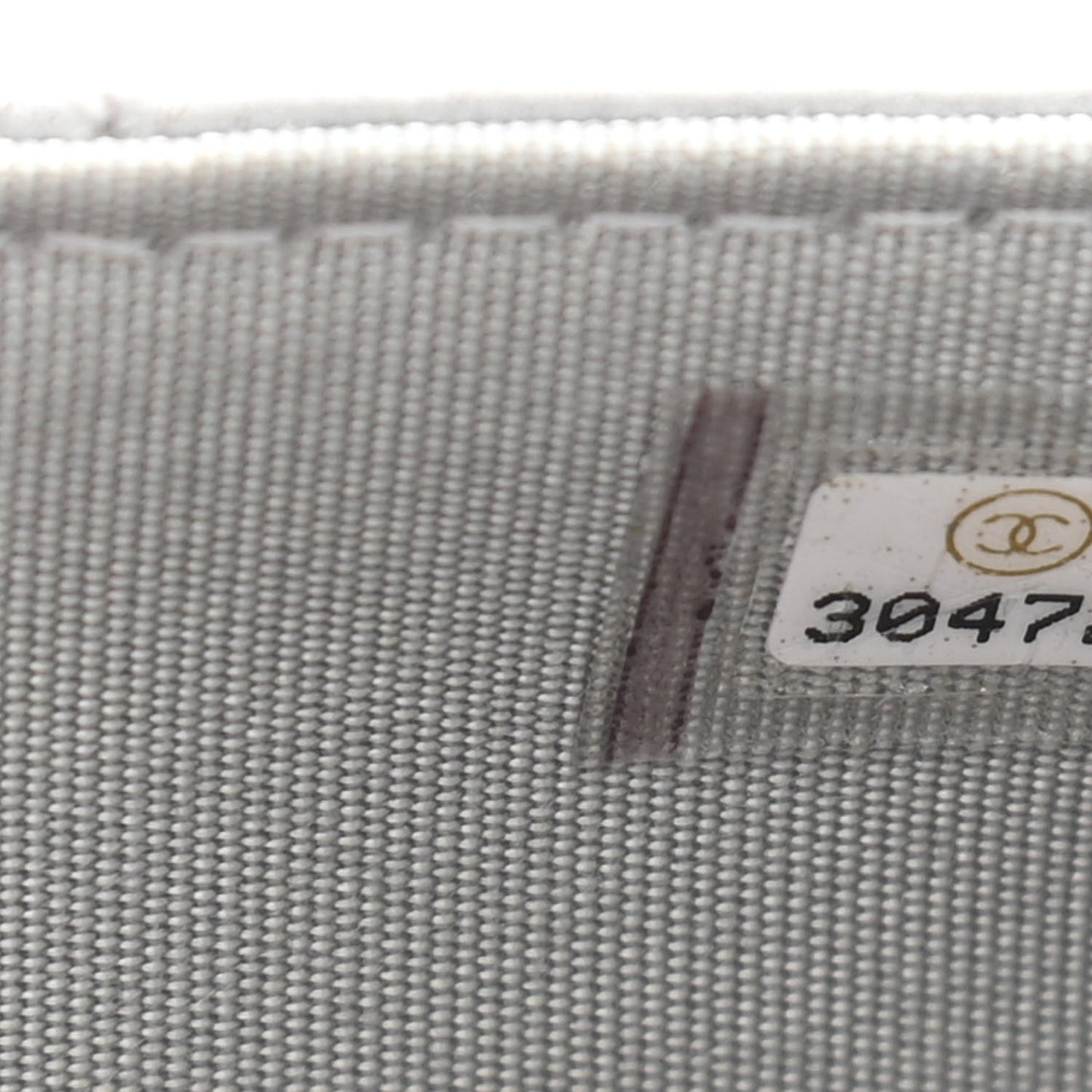 Metallic Lambskin Quilted Chanel 19 Wallet On Chain WOC Silver