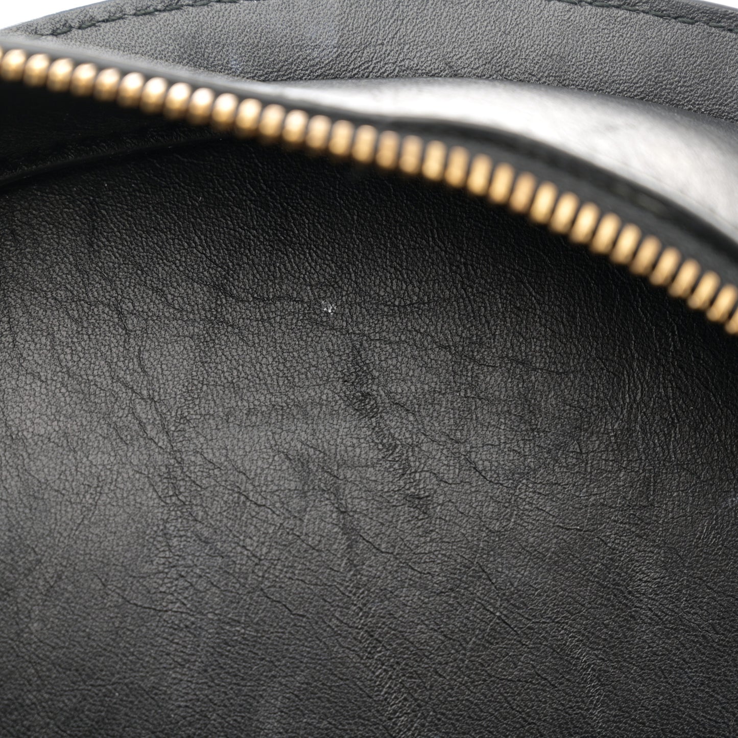 Calfskin Medallion Tribute Bowling Bag Black