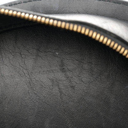 Versace Calfskin Medallion Tribute Bowling Bag Black 11 of 15
