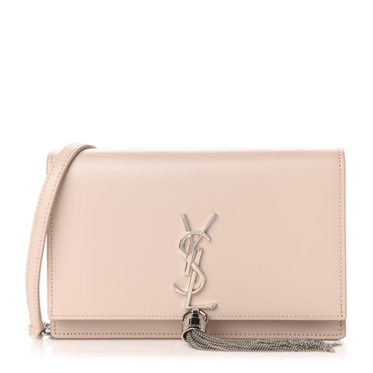 Saint Laurent Smooth Calfskin Classic Monogram Kate Tassel Chain Wallet Marble Pink 1 of 10