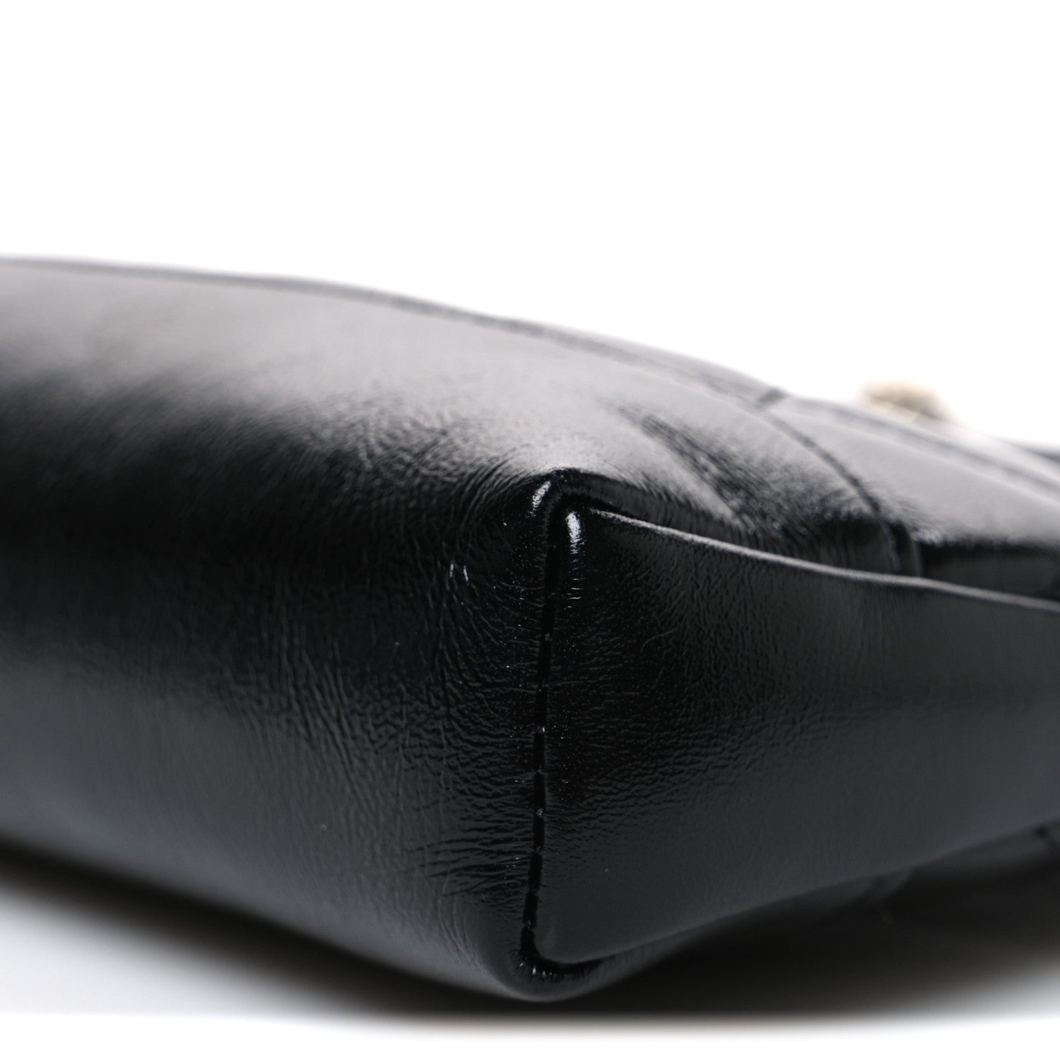 Chanel Shiny Crumpled Calfskin Quilted Nano 31 Shopping Bag Black 10 of 10