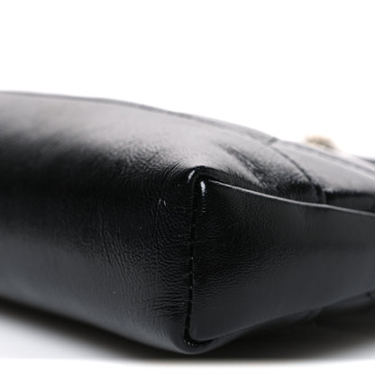 Chanel Shiny Crumpled Calfskin Quilted Nano 31 Shopping Bag Black 10 of 10