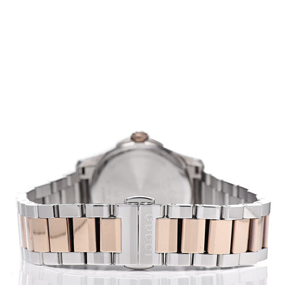 Gucci Stainless Steel 28mm G-Timeless Two Tone Quartz Watch Grey 4 of 9