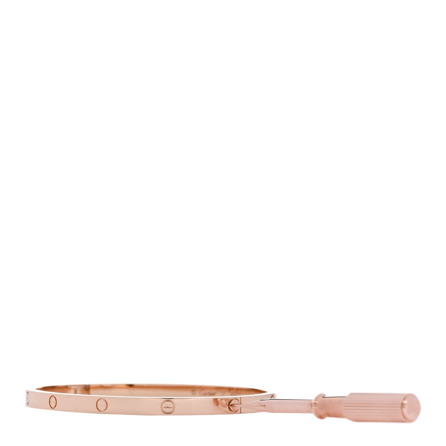 18K Pink Gold Small LOVE Bracelet 17