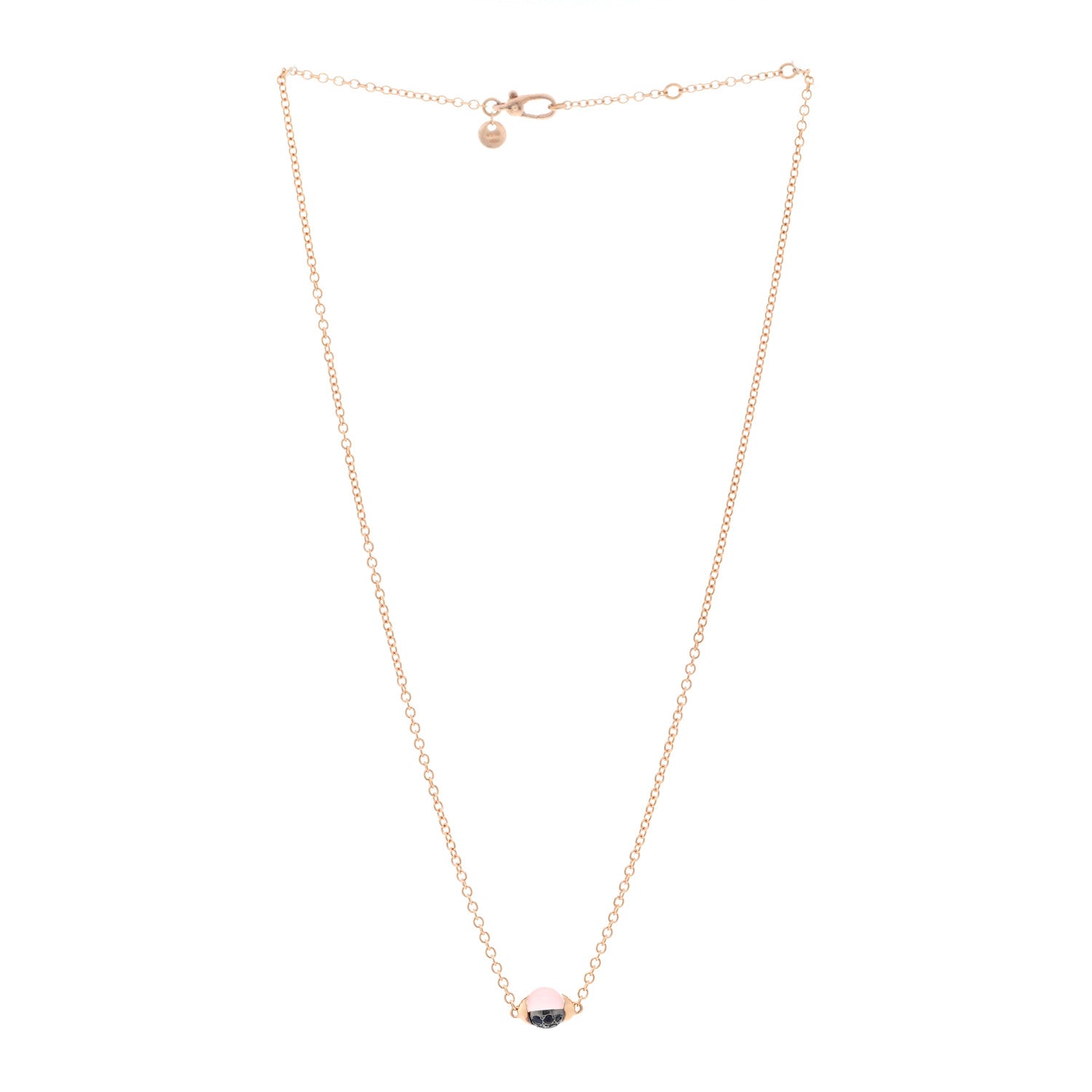 Pomellato 18K Rose Gold Moonstone Blue Sapphire M'Ama Non M'Ama Necklace 3 of 4