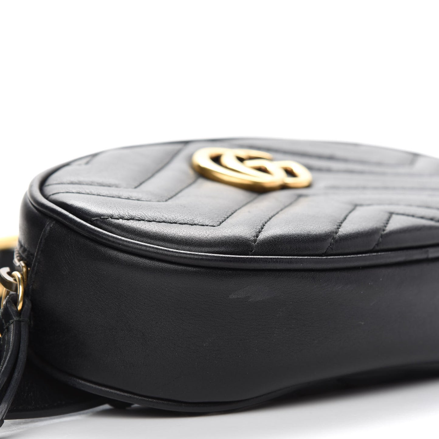 Calfskin Matelasse GG Marmont Belt Bag 95 38 Black