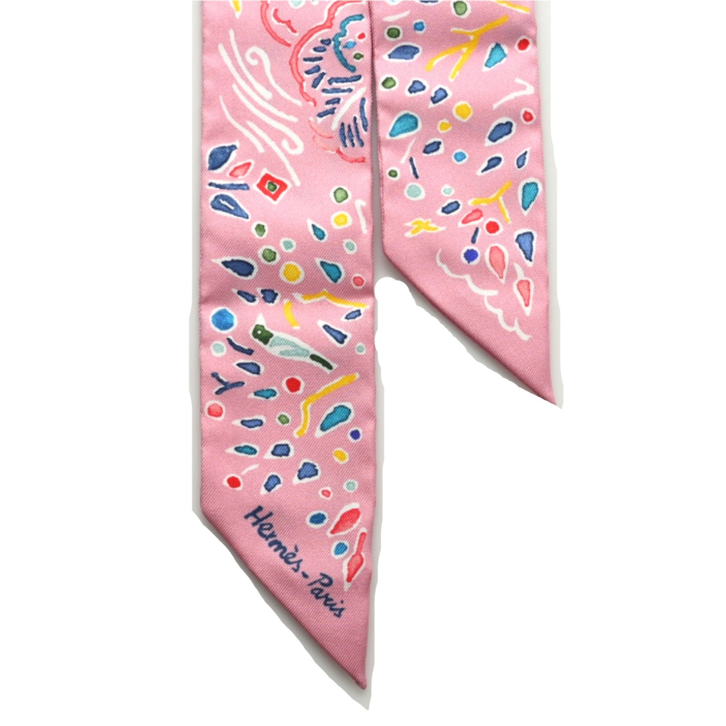 Silk Isola Di Primavera Twilly Rose Bleu Multicolor