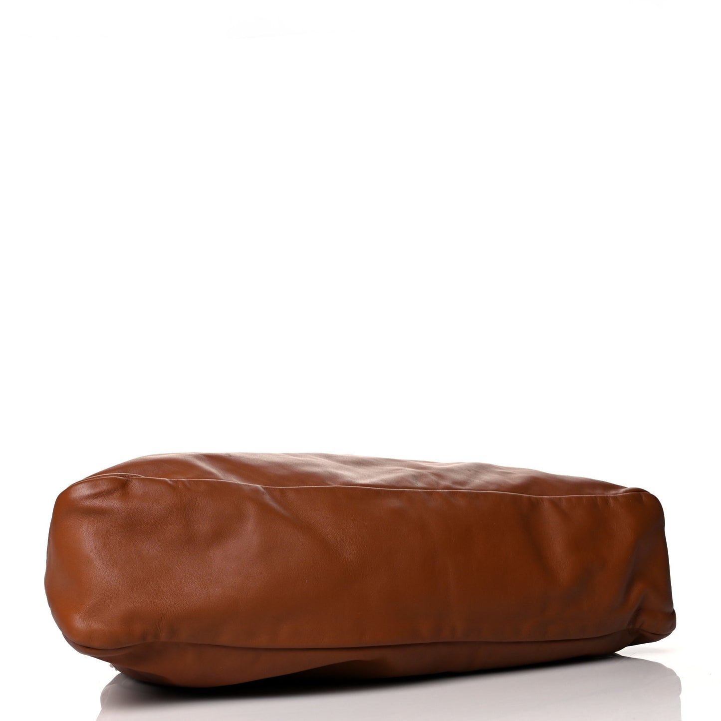 Calfskin Large Horsebit Chain Hobo Brown