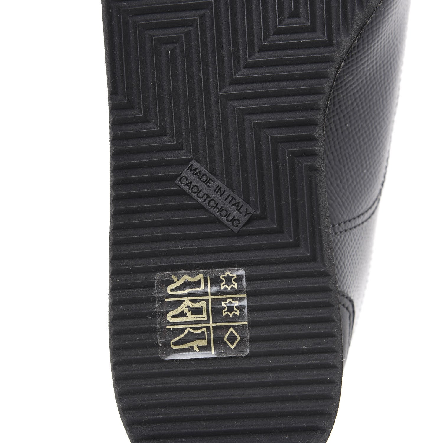 Hermes Patent Epsom Calfskin Trail Sneakers 35 Black 7 of 8