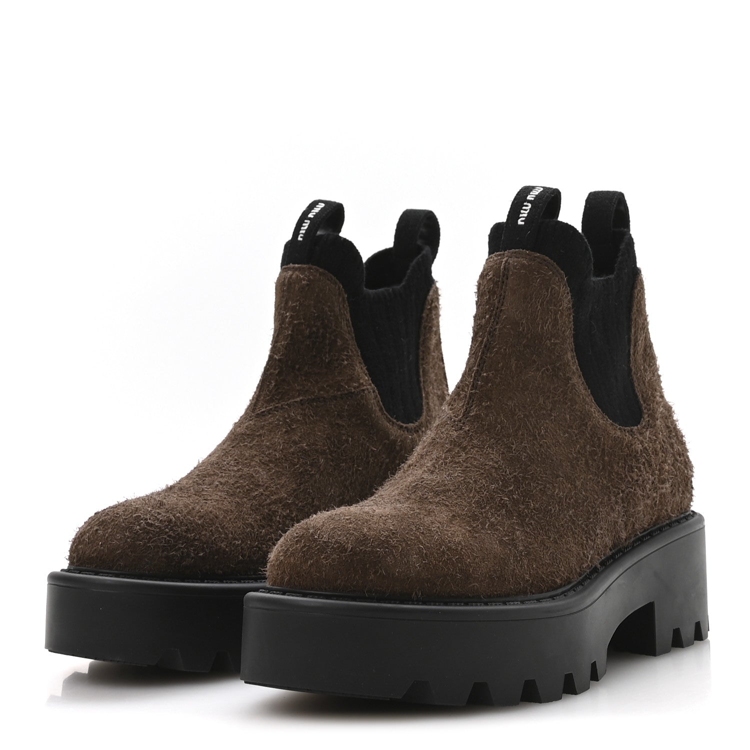 Miu Miu Scamosciato Chelsea Boots 36.5 Bruciato 4 of 8