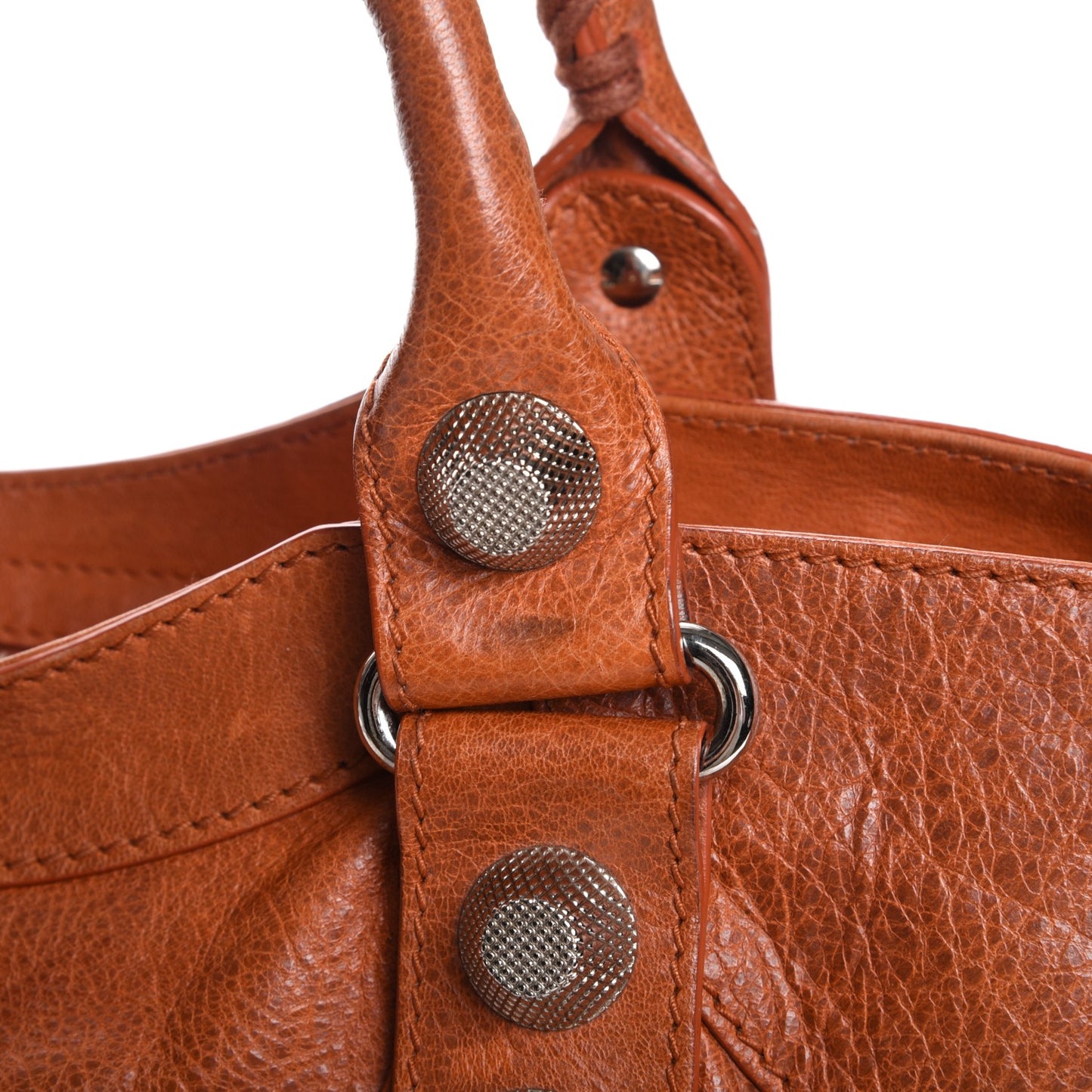 Agneau Giant 21 Silver Hardware City Orange Brulee