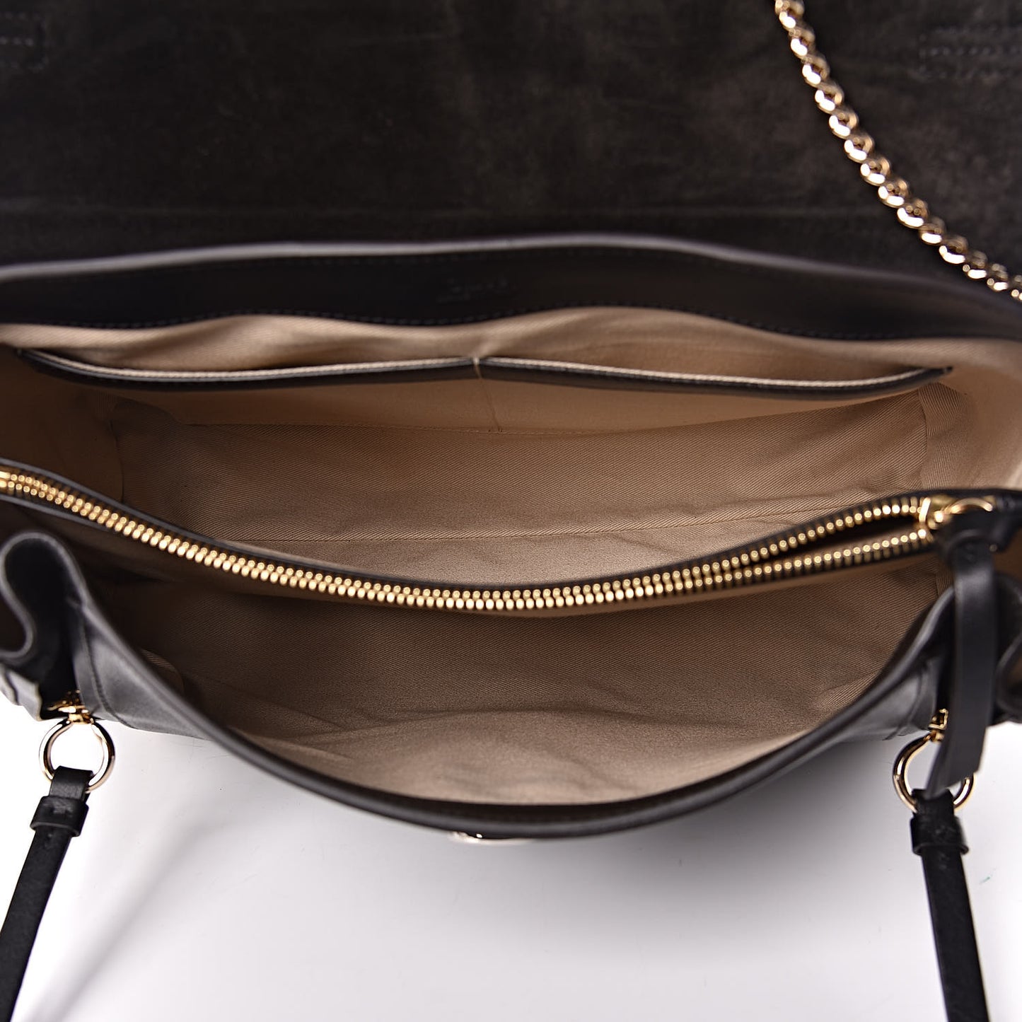 Calfskin Medium Faye Day Shoulder Bag Black
