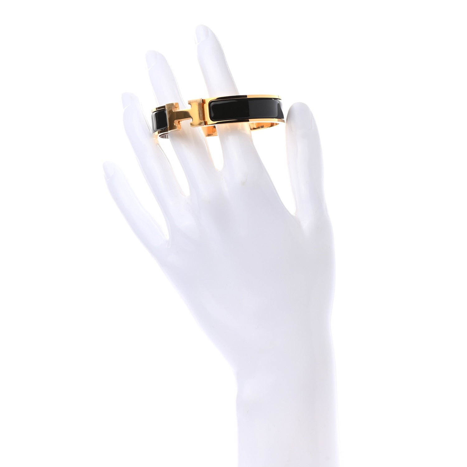 Hermes Enamel Narrow Clic Clac H Bracelet PM Black 2 of 4
