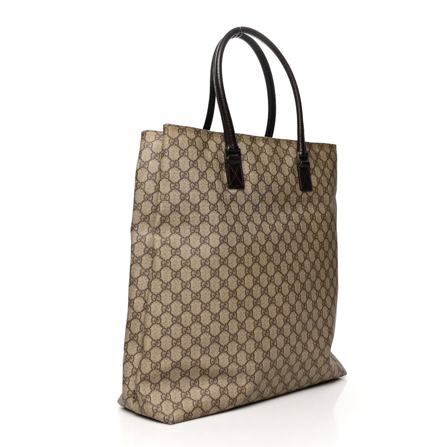 GG Plus Monogram Vertical Tote Dark Brown