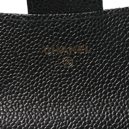 Chanel Caviar Quilted Flap Card Holder Wallet Black 6 of 9