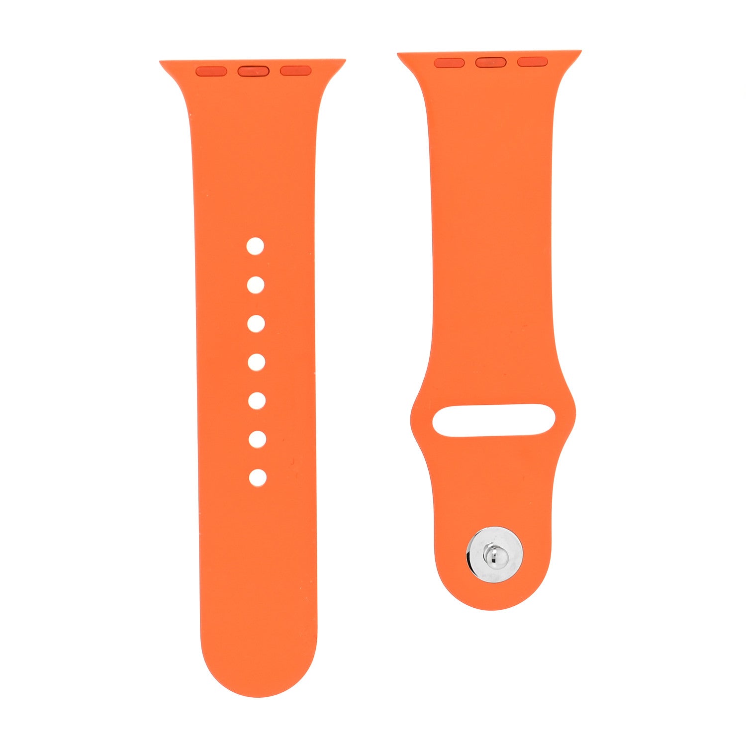 Hermes Silicone 41mm Apple Sports Watch Single Tour Band S/M Orange 1 of 5