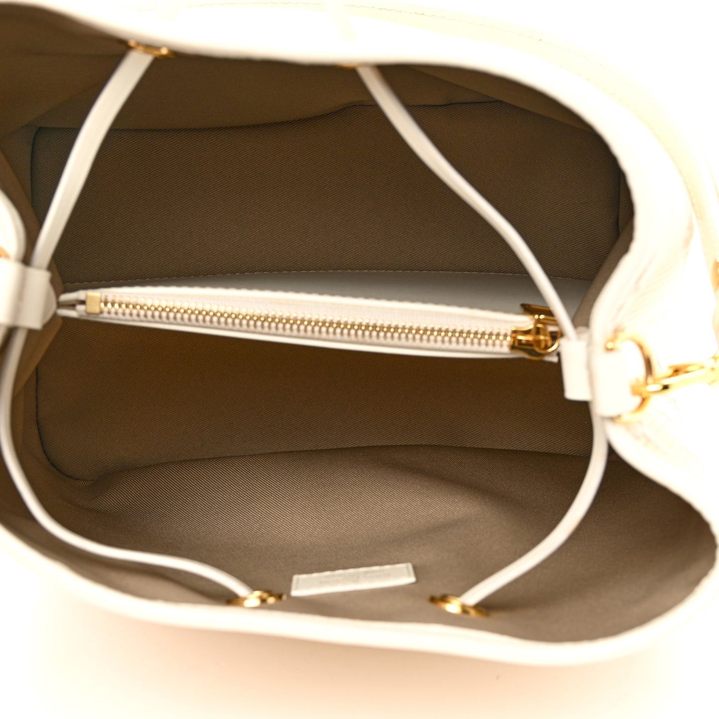 Cotton Monogram Embroidered Neonoe MM Beige White
