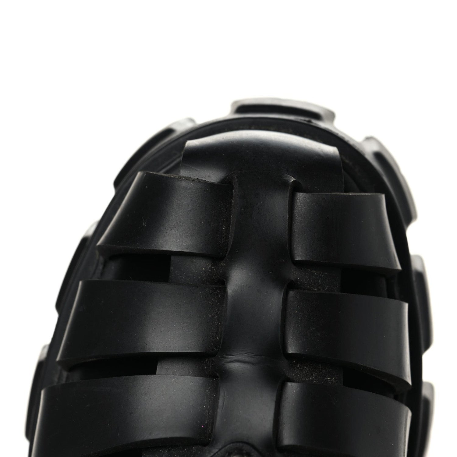 Prada Foam Rubber Triangle Logo Monolith 55mm Cage Sandals 35 Black 12 of 12