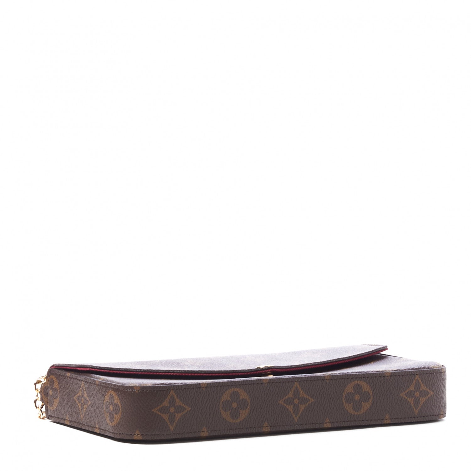 Louis Vuitton Monogram Pochette Felicie Chain Wallet Fuchsia 4 of 8