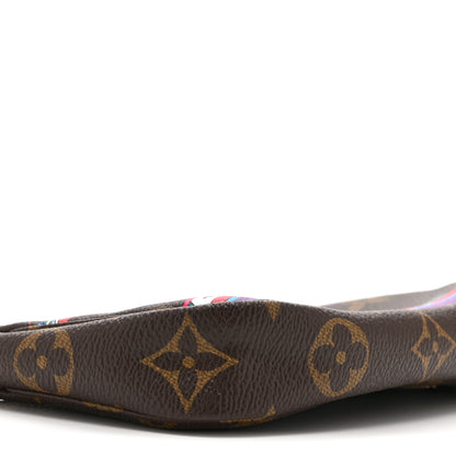 Louis Vuitton Monogram 2020 Christmas Animation Bumper Cars Mini Pochette Accessories Coquelicot 9 of 11