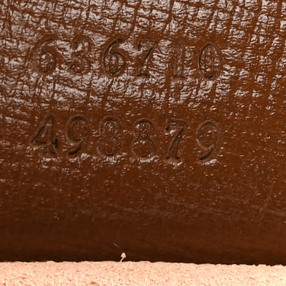 Gucci GG Supreme Monogram Azalea Calfskin Web Medium Jackie 1961 Hobo Beige Ebony Brown Sugar 7 of 11