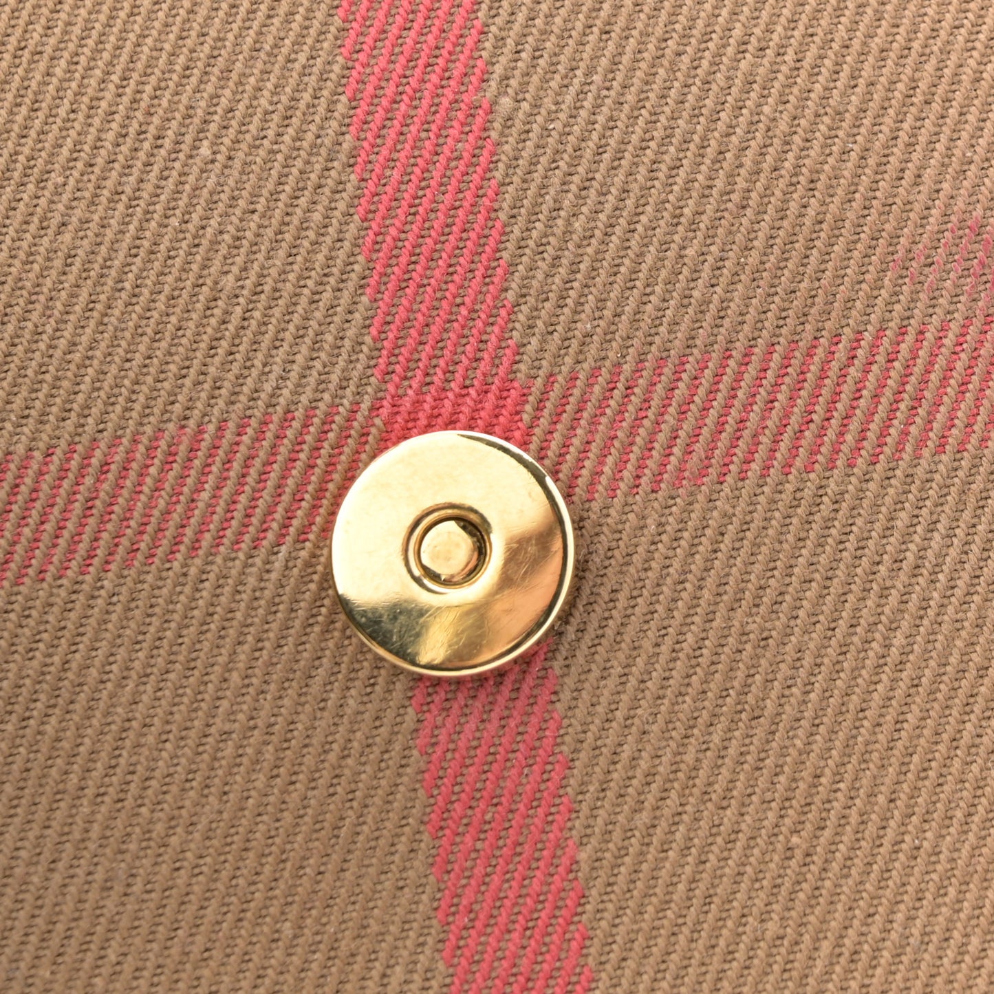 Grained Calfskin House Check Tartan Mix Hampshire Wallet On Chain Tan