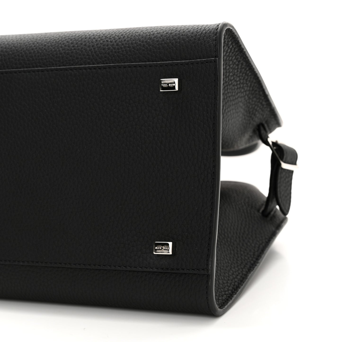 Grained Calfskin Soft Margaux 10 Bag Black