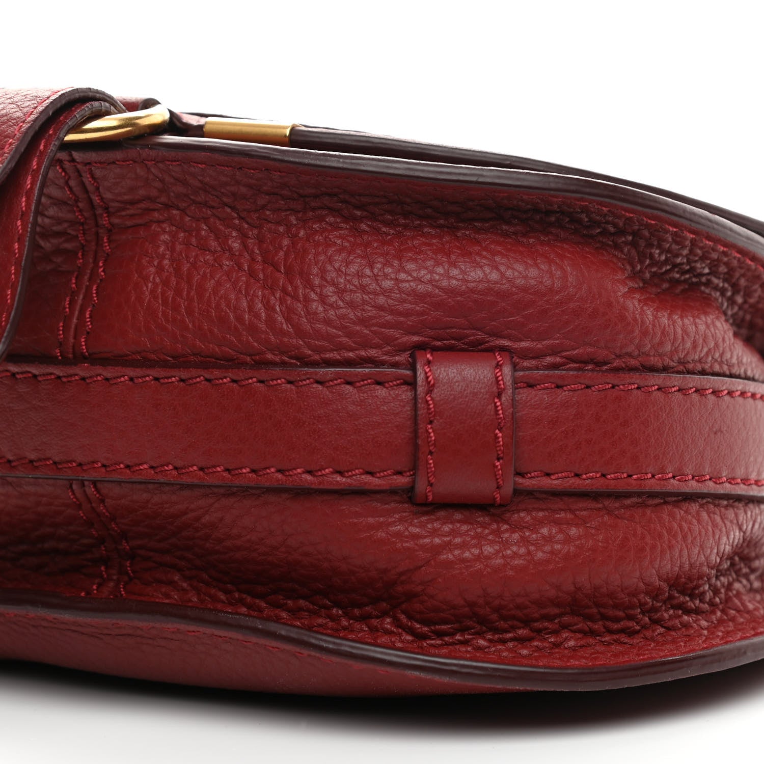 Chloe Calfskin Mini Marcie Round Crossbody Bag Berry Cupcake 7 of 10