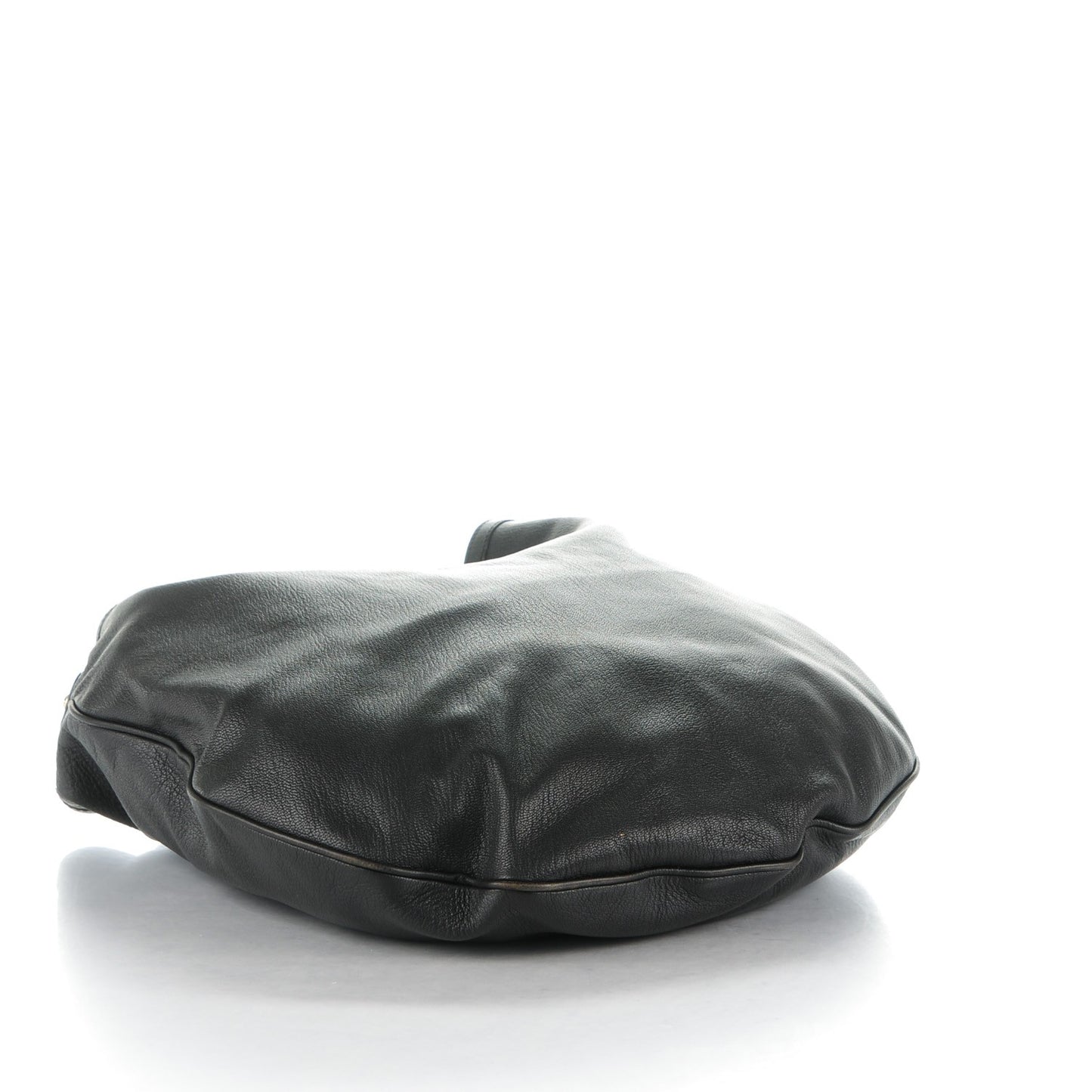 Calfskin Wave Hobo Black