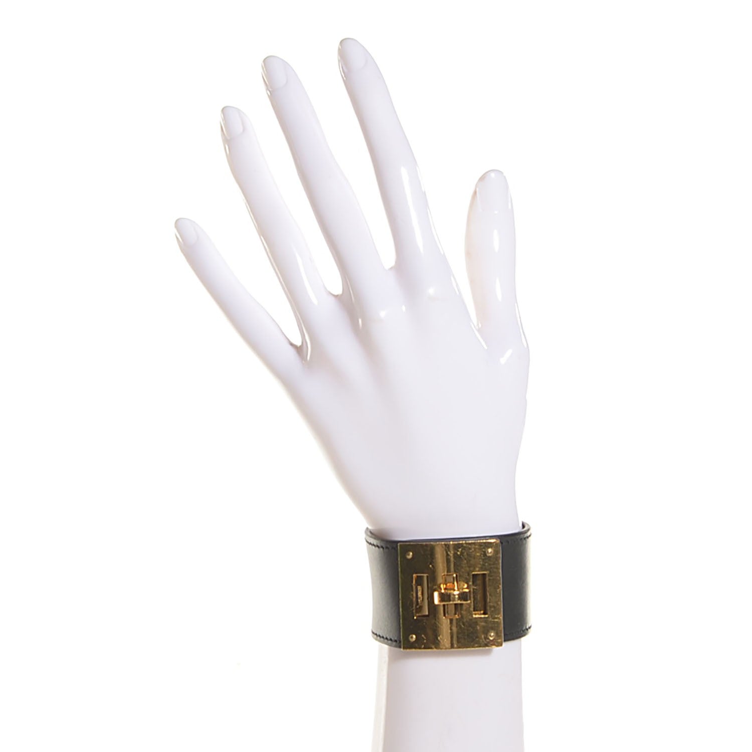 Hermes Chamonix Kelly Dog Bracelet Black 2 of 7