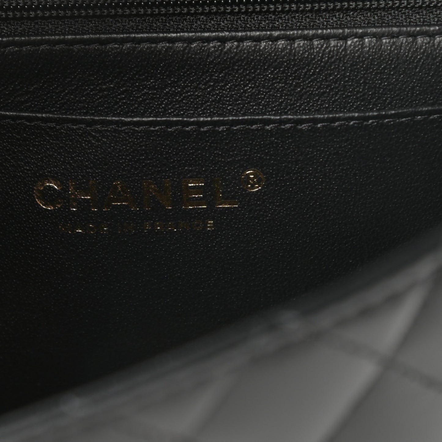 Lambskin Quilted Mini Top Handle Rectangular Flap Black