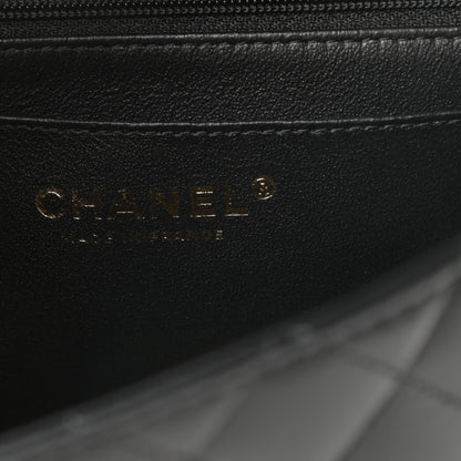 Chanel Lambskin Quilted Mini Top Handle Rectangular Flap Black 6 of 12