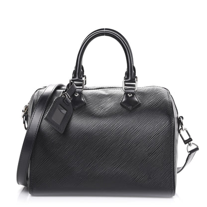 Louis Vuitton Epi Speedy Bandouliere 25 Black 1 of 15