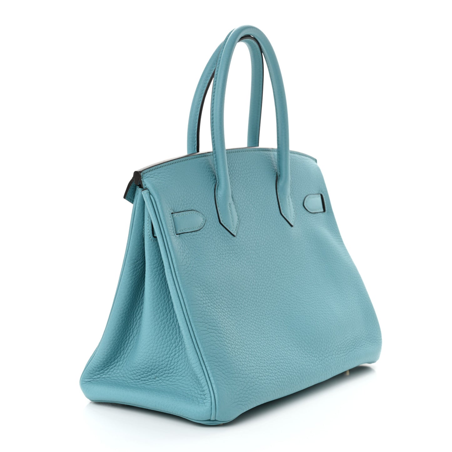 Taurillon Clemence Birkin 30 Bleu Saint Cyr