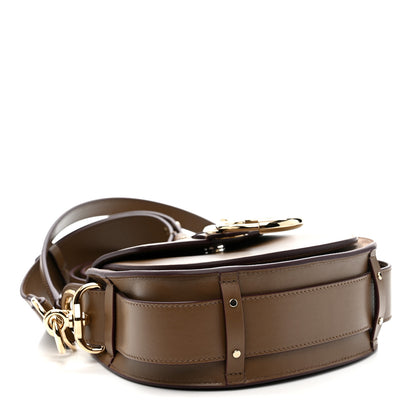 Chloe Calfskin Small Tess Bag Dark Nut 4 of 10