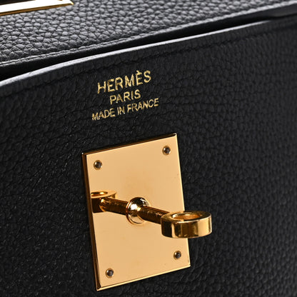 Hermes Togo Kelly Retourne 35 Black 6 of 10