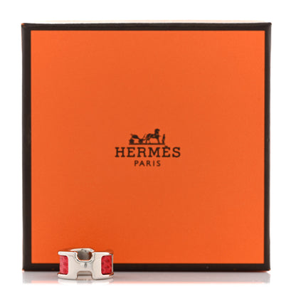 Hermes Lizard Olympe Ear Cuff PM Rose Azalée 5 of 5