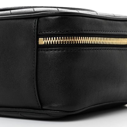 Gucci Sakai Be Green Calfskin Diagonal Stitched Blondie Top Handle Bag Black 10 of 11