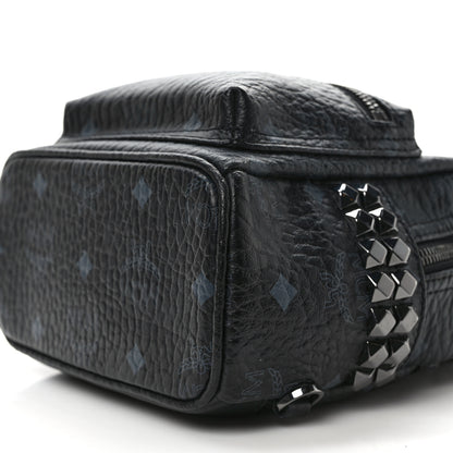 MCM Visetos Side Stud X-Mini Stark Bebe Boo Backpack Black 9 of 9
