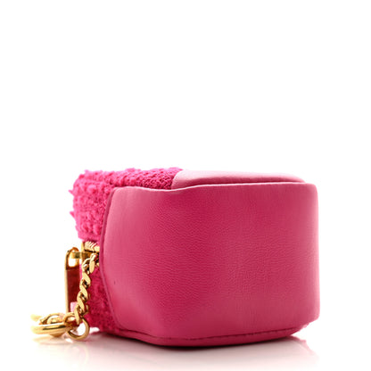 Saint Laurent Boucle Jaime Cube Charm Keychain Magenta 4 of 7