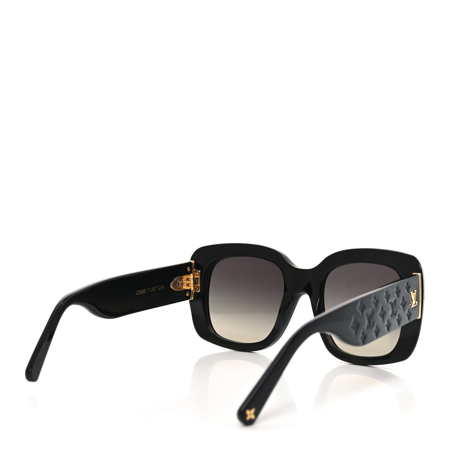 Acetate LV Empreinte Square Sunglasses Z1611W Black