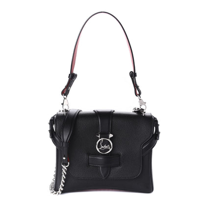 Christian Louboutin Pebbled Calfskin Small Rubylou Shoulder Bag Black 1 of 10