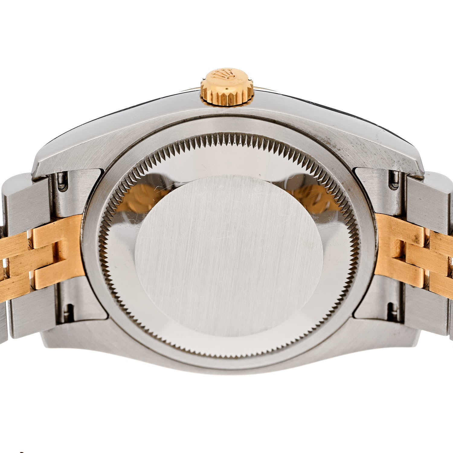 Rolex Stainless Steel 18K Yellow Gold Diamond 36mm Oyster Perpetual Datejust Watch Black 116233 4 of 6